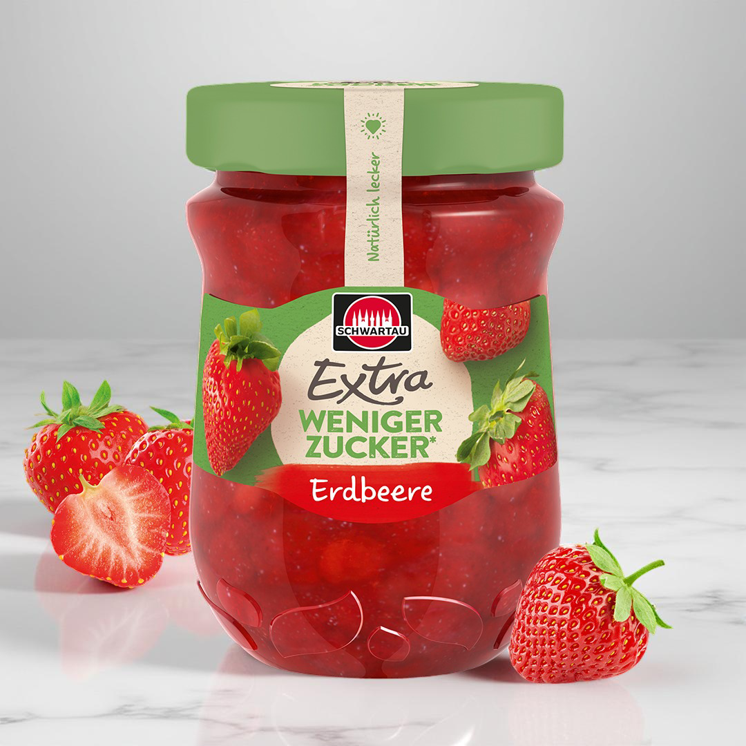 Premium  Vegan Less Sugar Strawberry Jam