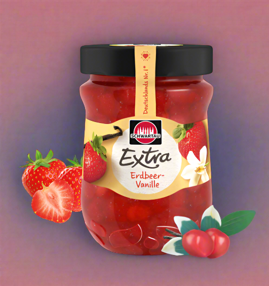 Premium Strawberry & Vanilla Jam